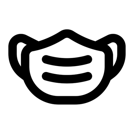 Icon of a facemask.