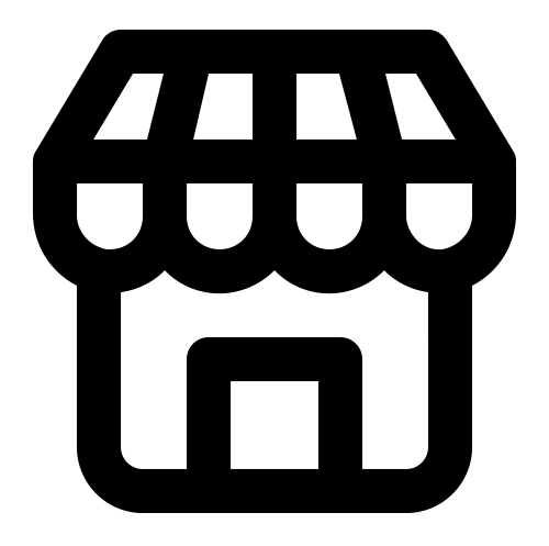 Icon of a market stand.