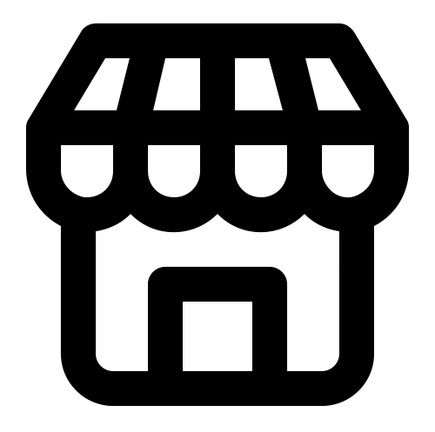 Icon of a market stand.